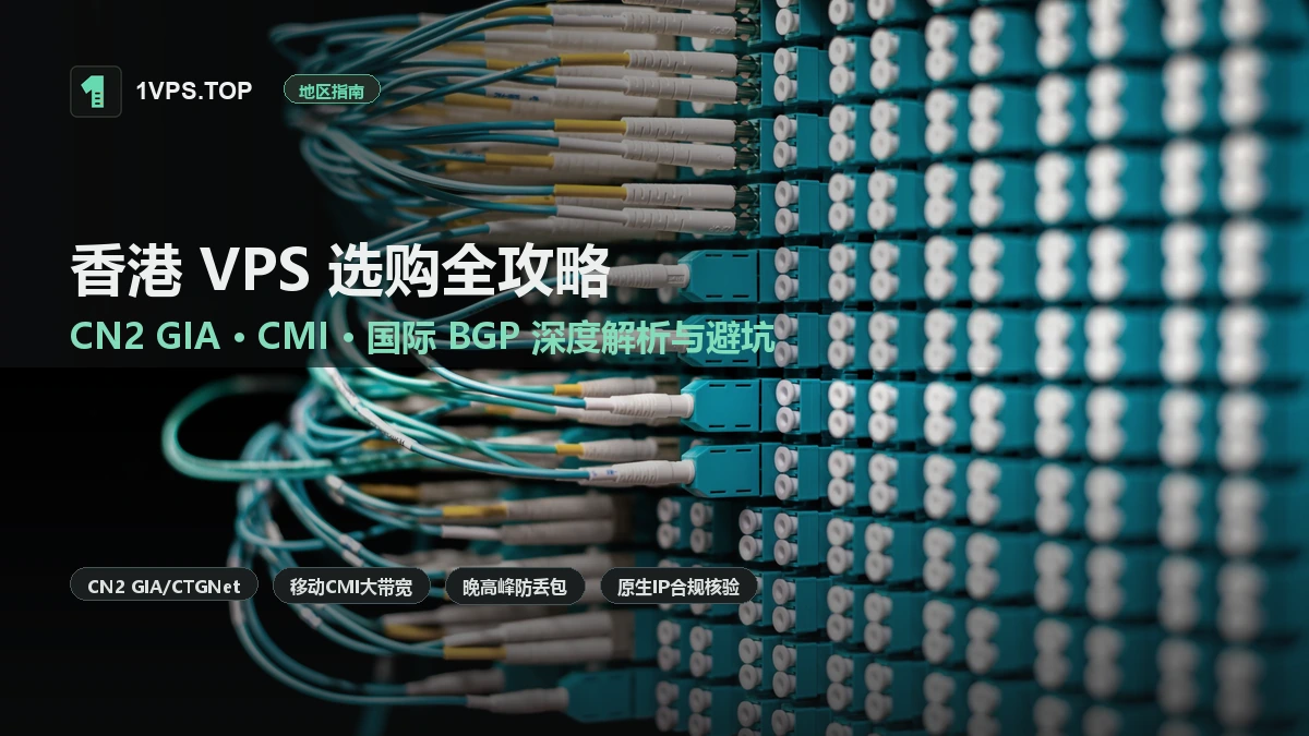 香港 VPS 选购全攻略：CN2 GIA、CMI 与国际 BGP 线路深度解析与避坑指南
