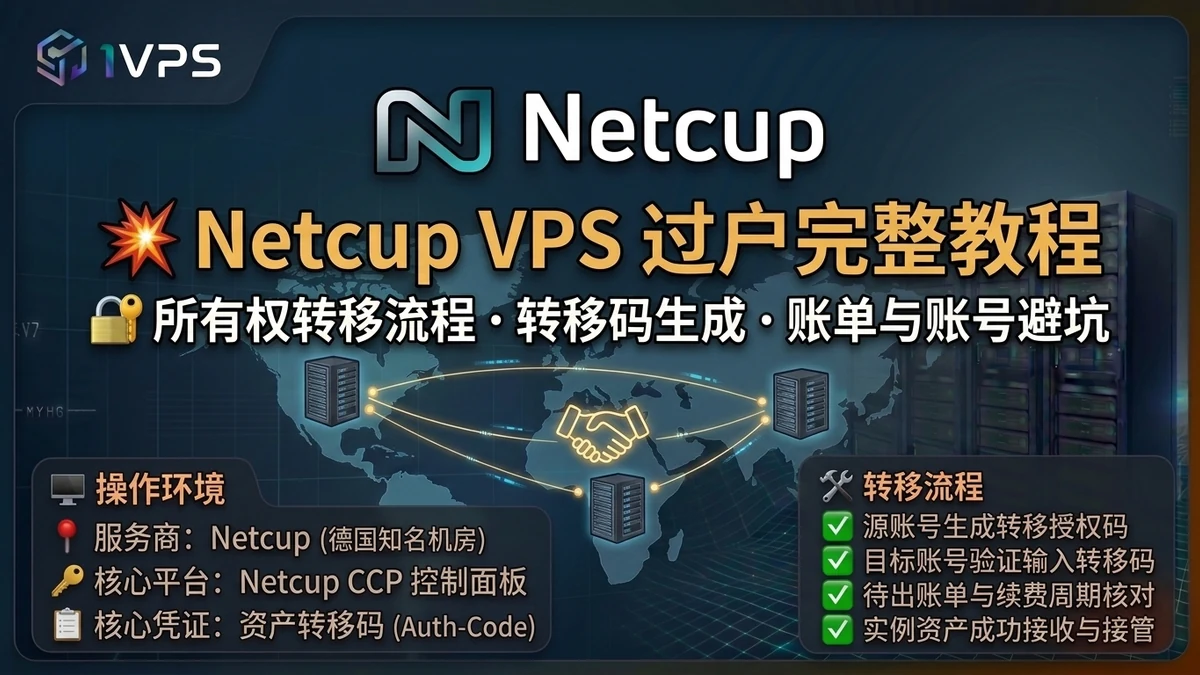 Netcup VPS 过户教程：所有权转移完整流程与注意事项