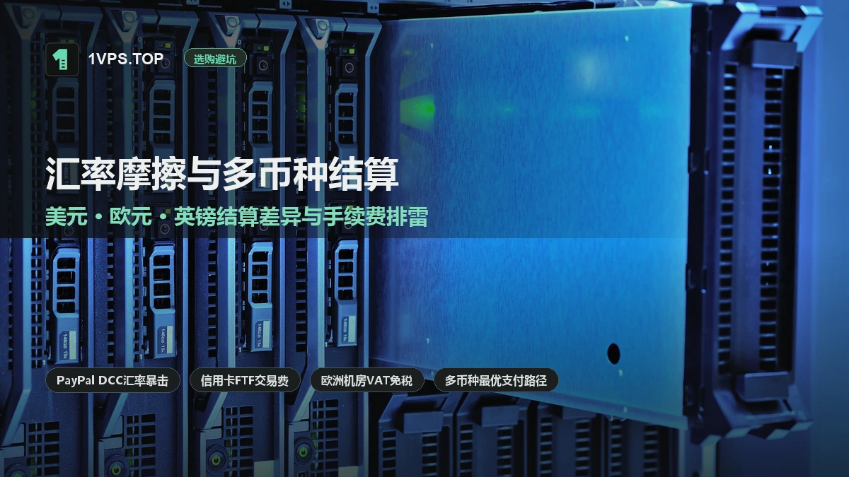 VPS 汇率摩擦与多币种结算避坑指南：美元、欧元与英镑结算差异与手续费排雷